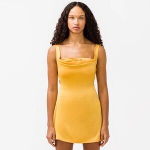 Miaou Ginger Dress in Mustard